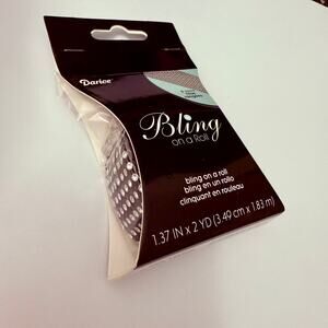BLING on a Roll - SET OF 3 - Black & Metallic ribbon